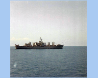 1969 02 South Vietnam USS Niagara Falls AFS-3 coming to replenish USS Vance).jpg